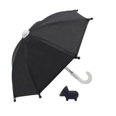 VKSG Umbrella for Phone Phone Umbrella Suction Cup Stand Outdoor Anti-Glare mini Umbrella，Car Bike Navigation Cell Phone Sunshade Holder (Black)