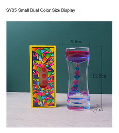 Dual Color Liquid Acrylic Hourglass Timer Decor