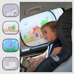 Car Sunshade with Mesh Insulation and Suction Cups