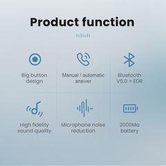 Bluetooth Wireless Headset For Motorcycle Helmet