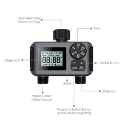 Automatic Dual-Channel Irrigation Timer